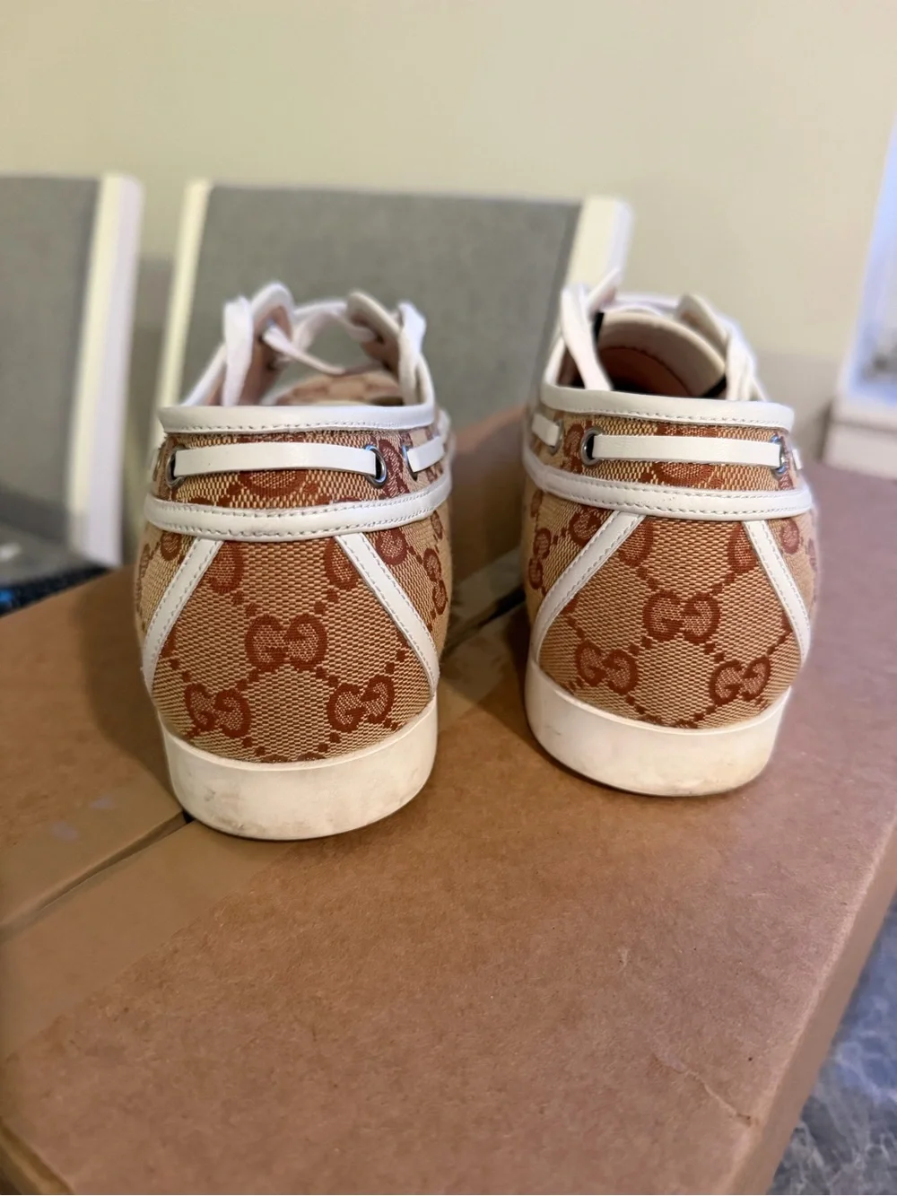 Gucci GG Canvas Boat Shoes